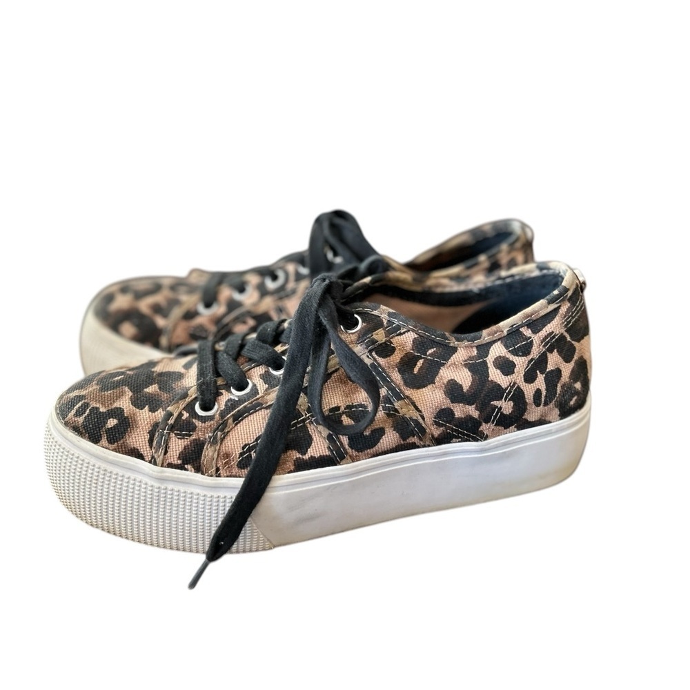 Steve Madden Emmi Women's Leopard Print Platform Sneakers Multicolor size 7 - Picture 13 of 16